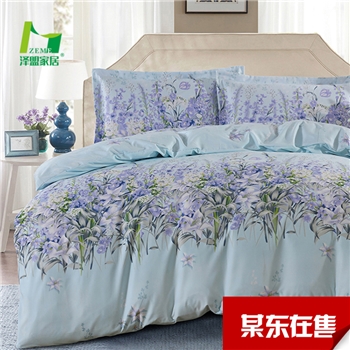 泽盟家居 磨毛加厚床上用品四件套