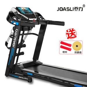 乔力 升级豪华版跑步机 G10A 家用静音可折叠智能跑步运动健身减肥器材 健身器材 多功能+扭腰盘+哑铃组+仰卧起做架