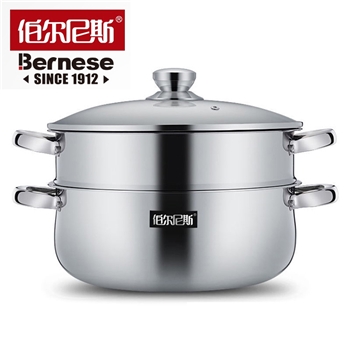 J-Bernese/伯尔尼斯 伯爵蒸锅 蒸锅双层不锈钢