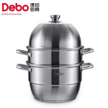 J-Debo德铂蒸宝蒸锅不锈钢三层汤蒸两用锅30cm DEP-15