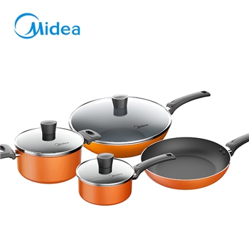 T-美的/Midea 合家系列四件套 健康不粘锅 煎炒炖煮 S03