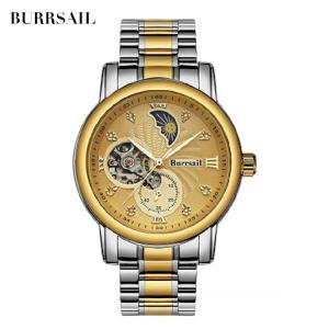 BURRSAIL月相镂空防水自动机械男士手表