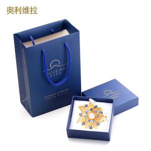 法国奥利维拉百年品牌 天然珍珠胸针